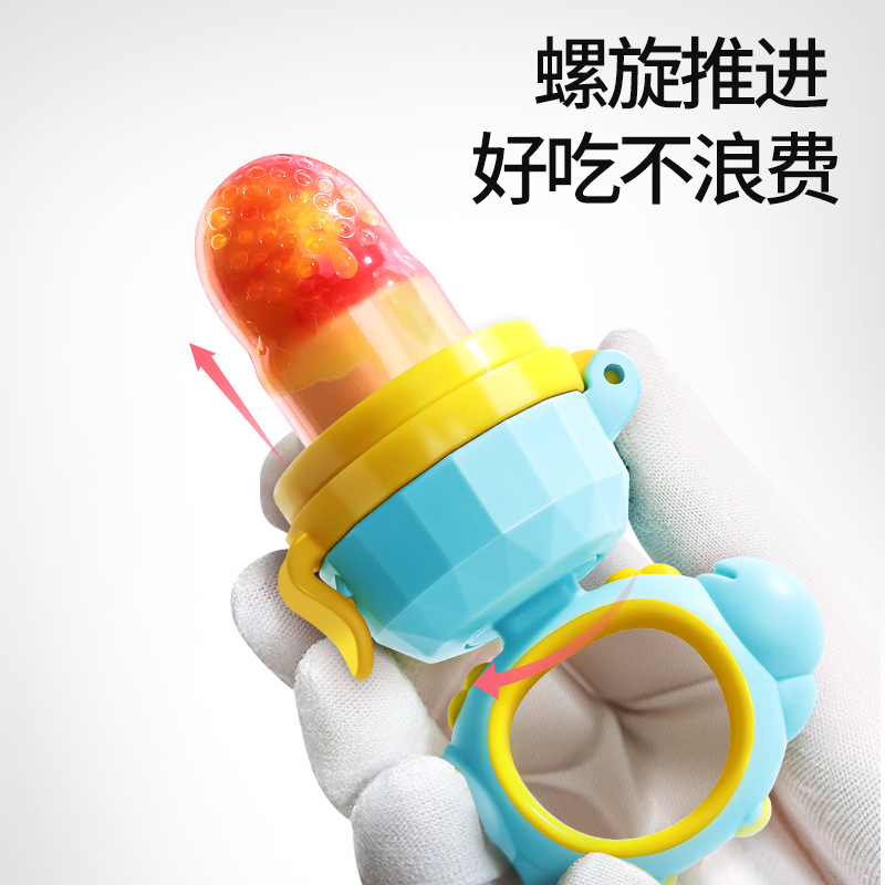 [YYL]❦⊰ Children's Edible Silicon Happy Bite Complementary Food Fruit and Vegetable Teether Baby Pacifier Baby Products Safe Non-Toxic Silicone