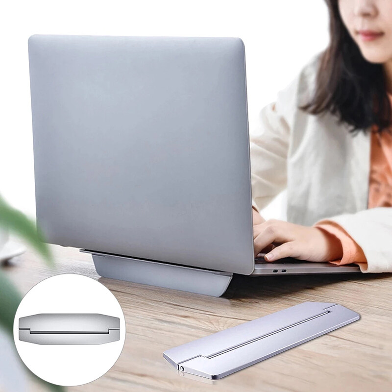 Lazada Philippines - Foldable Laptop Stand for PC  Pro Air For 11/13/17 Inch Notebook Support Portable Auminium Laptop Accessories Riser Stand