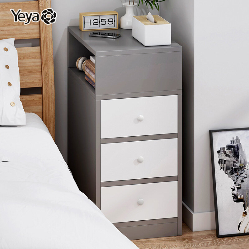 Yeya tủ đầu giường ngăn kéo phòng ngủ đơn giản hiện đại nhỏ hẹp kệ đầu giường đơn giản tủ đầu giường tủ nhỏ