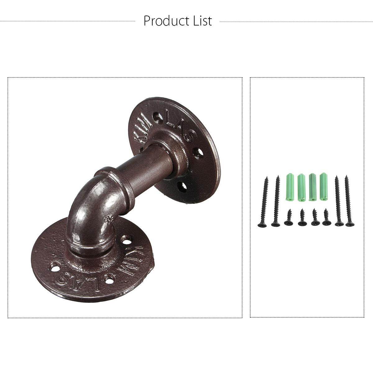 Shop Generic 1/2'' Industrial Pipe L Wall Mount Shelf Brackets Holder