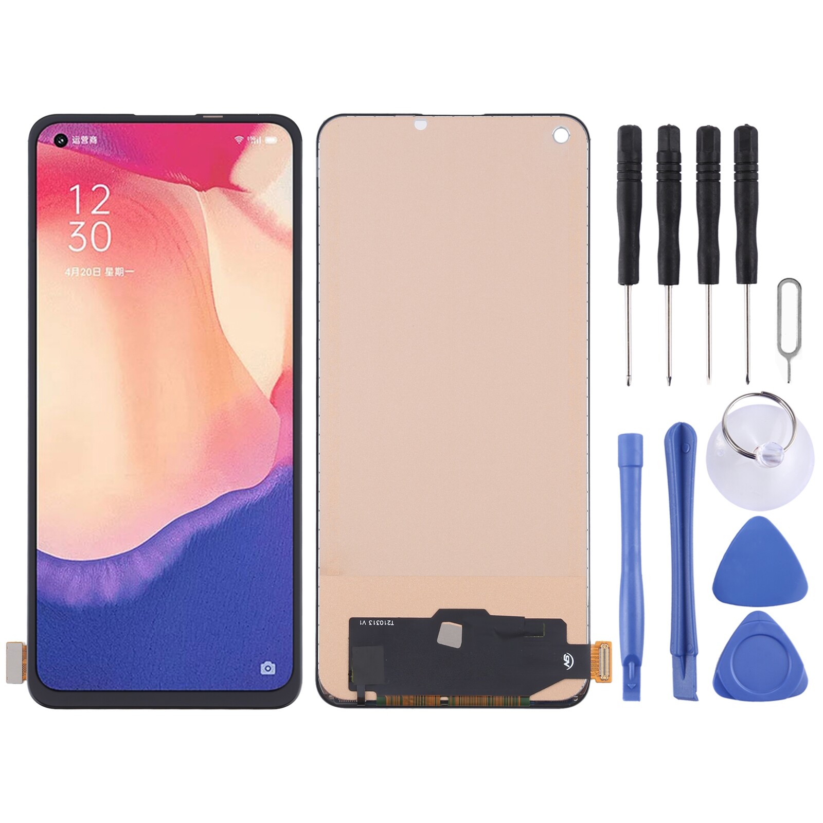 Chất liệu tft màn hình lcd và bộ số hóa lắp ráp hoàn chỉnh cho oppo reno4 se / realme v15 5g / realme 7 pro / realme x7 / realme 8 pro / realme 8 4g / realme q2 pro rmx3085, rmx2173, peat00, peam00, rmx2170, rmx3081