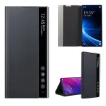 Cho Samsung Galaxy S26 S25 S24 S23 S22 S21 S20 S10 S9 cộng với siêu lưu ý 10 cộng với 20 siêu vỏ điện thoại, thông minh Clear View lật Side da cửa sổ vỏ điện thoại