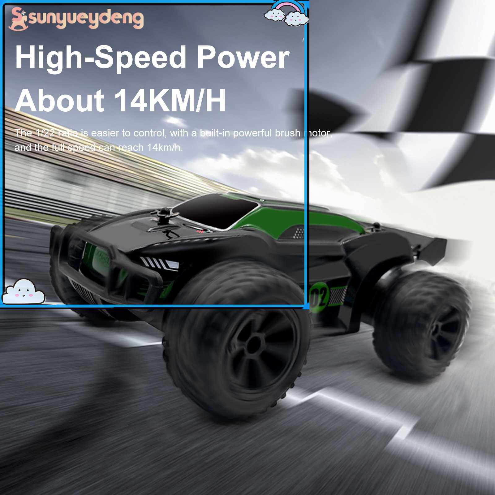 1/22 Scale 2WD Monster Truck with LED Lights 2.4GHz 14km/h RC Buggy Car for Kids ราคา 442 บาท*ส่งฟรี