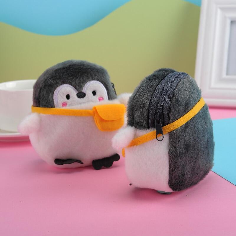 Cute Penguin Plush Mini Wallet Soft Positive Energy Penguin Plush Coin