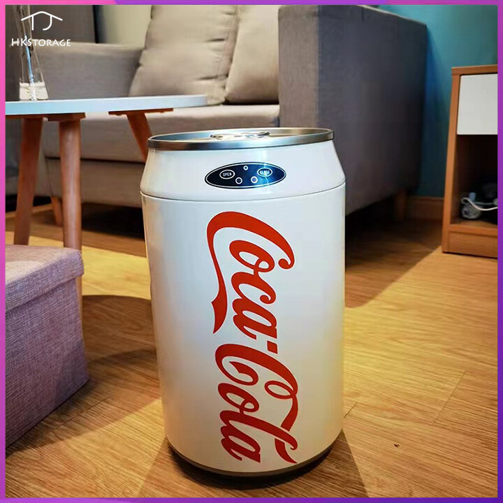 HKStorage Household smart trash can Stainless steel creative automatic induction with cover Coke kitchen bedroom bathroom office classified trash can ราคา 2,686 บาท*ส่งฟรี