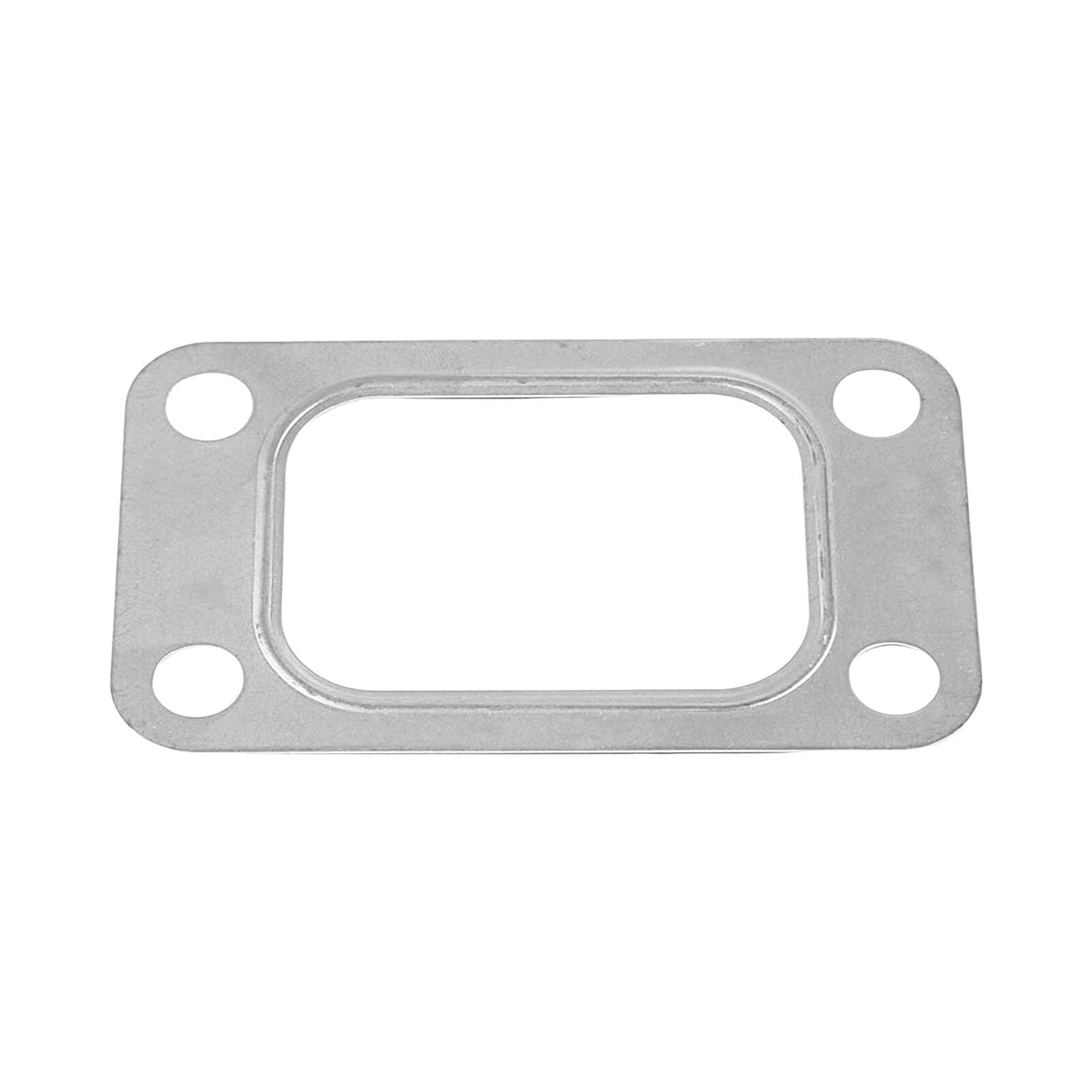 Đệm lót mặt bích chống gỉ bền độ cứng cao cường độ cao dễ dàng cài đặt 4 lỗ màu bạc turbo tăng áp đầu vào đa tạp đệm lót mặt bích cho T3 T34 T35 T38 GT35 gt35r thực tế Turbo mặt bích
