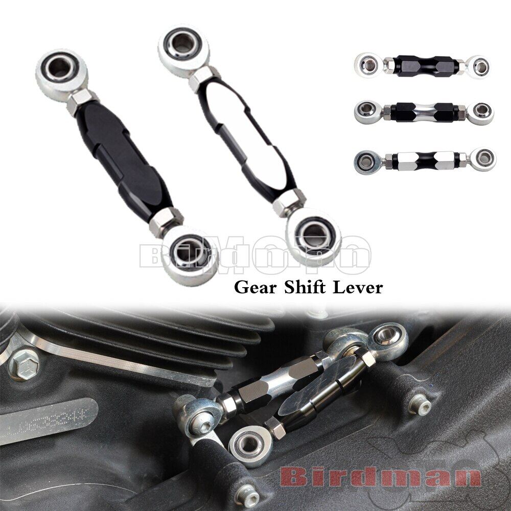 "? 》} -- Nhôm CNC giữa kiểm soát điều chỉnh Bộ nối cần số Rod cho Harley Softail M8 Dyna Slim Deluxe fxst flsl thiết bị xe máy Rod