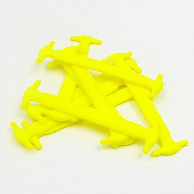 16 cái/lô Dây giày Silicone Giày đàn hồi dây giày Dây giày không buộc đặc biệt cho nam nữ viền cao su 13 màu