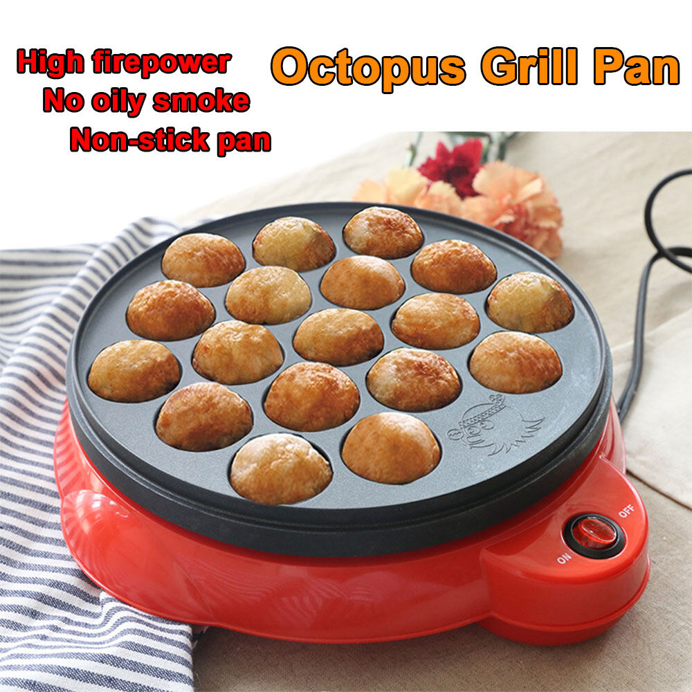 Chảo nướng bạch tuộc 220v 650w máy nướng bánh, máy làm takoyaki bằng điện gia dụng bóng bạch tuộc, chảo nướng dụng cụ nấu ăn chuyên nghiệp