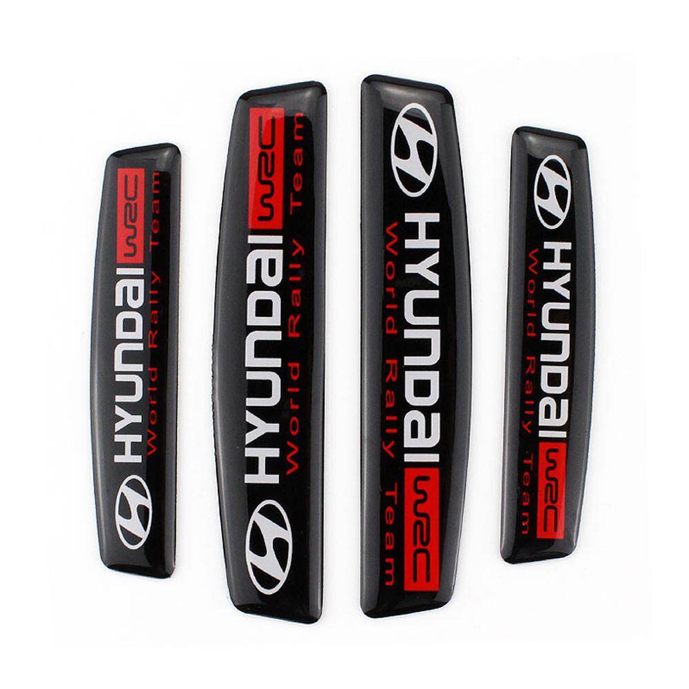 4 Cái/bộ Miếng Dán Bảo Vệ Cạnh Cửa Xe Hơi, Phụ Kiện Đề Can Huy Hiệu Ngoại Thất Ô Tô Hyundai Matrix Elantra Getz I10 Atos Tucson Accent Eon