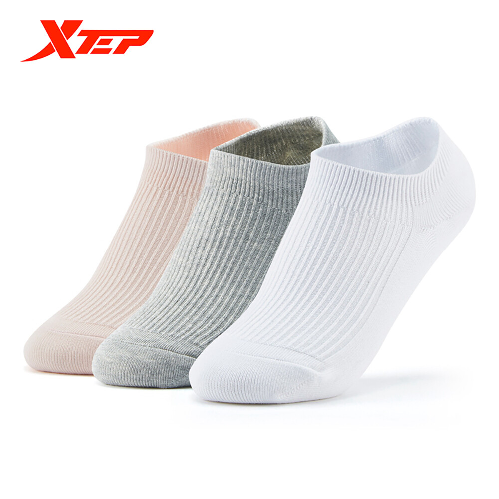 Xtep Women's Socks 3 Pairs Of Comfortable And Breathable Women'S Socks Simple Socks Female 879138530016 ราคา 494 บาท*ส่งฟรี