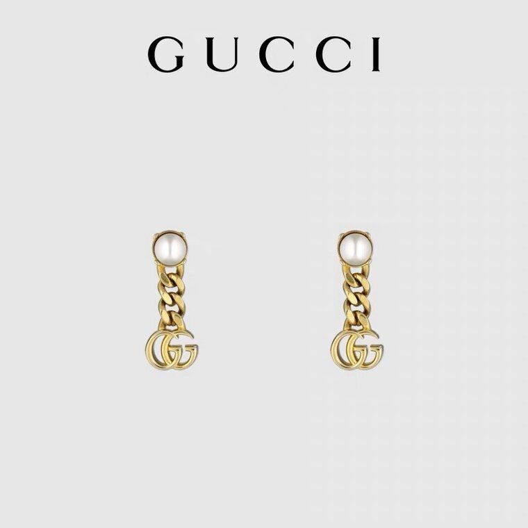 Fashion Double CC Earring Titanium Steel Letter Logo Double CC Ear Hoop Stud Earrings Women's Jewelry