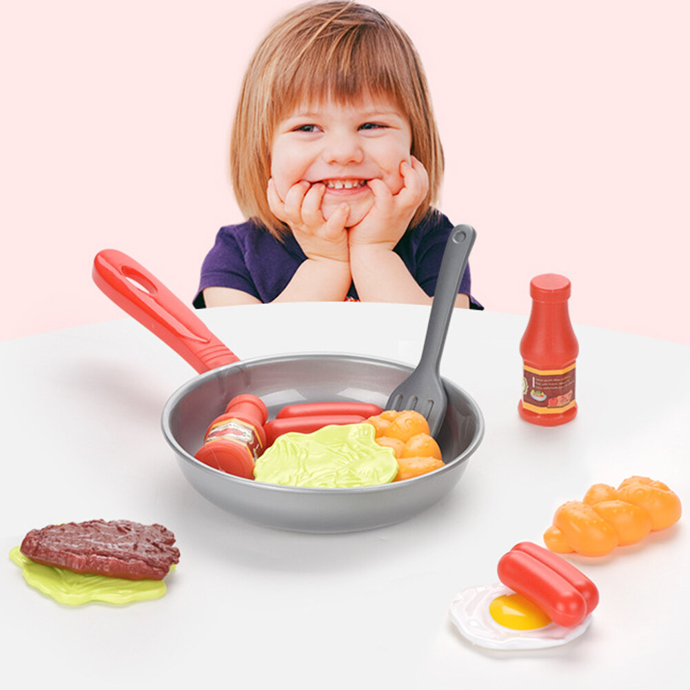 Nori Store 8pcs set Kids Kitchen Simulation Toys Pretend Play Cooking