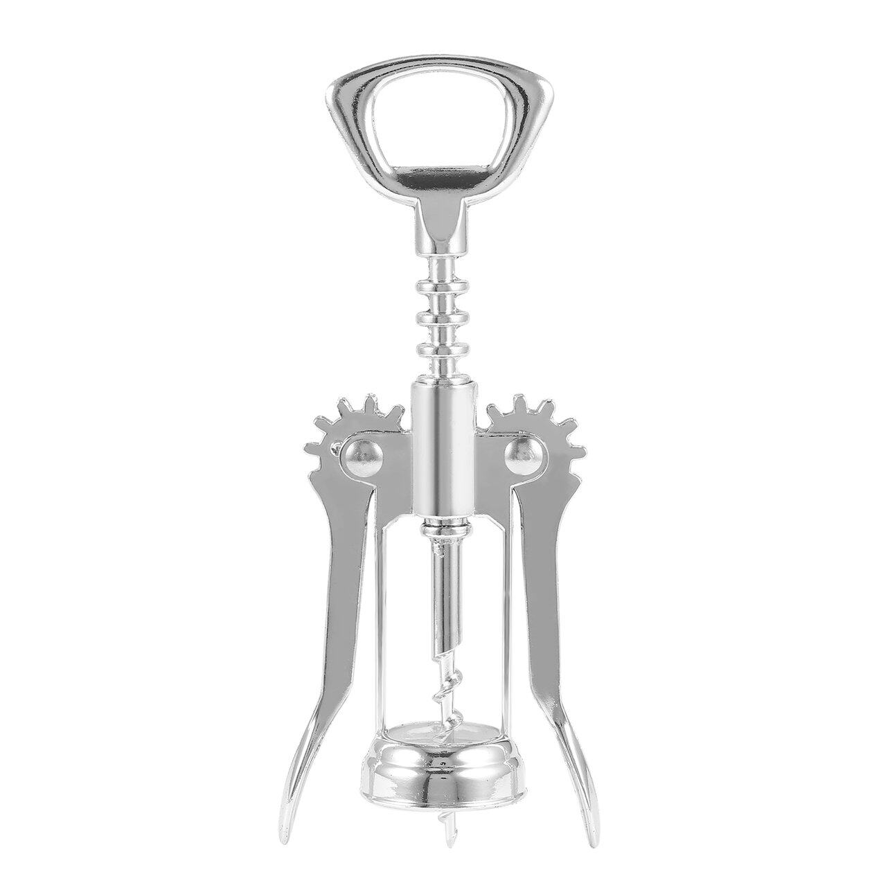 Stainless Steel Wing Corkscrew Wine Opener, Waiters Cork And Beer Cap