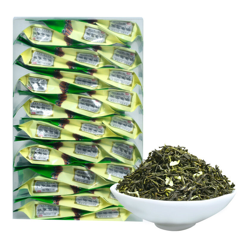 Trà xanh lục hoa nhài trung quốc 125g 新茶uống 香型茉莉花茶茶叶 横县花茶绿茶