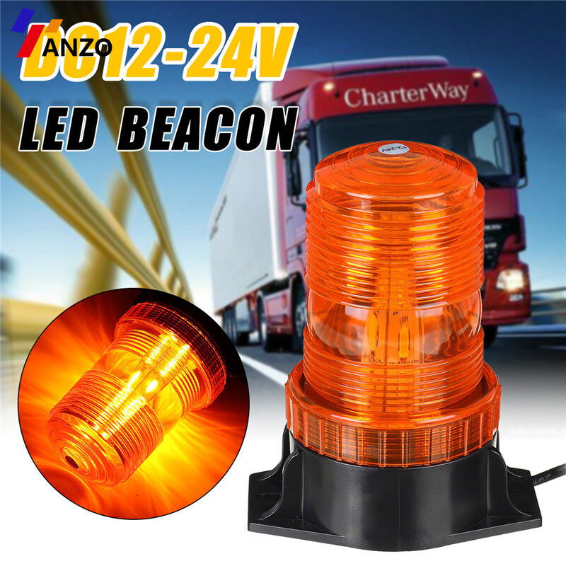 原文 rotating xe khẩn cấp led ánh sáng, đèn nhấp nháy cảnh báo nguy hiểm chống nước ip65 đèn cảnh báo đèn hiệu nhấp nháy linh hoạt với bộ sạc xe hơi dc12-24v đèn cho xe rv camper atv tractor
