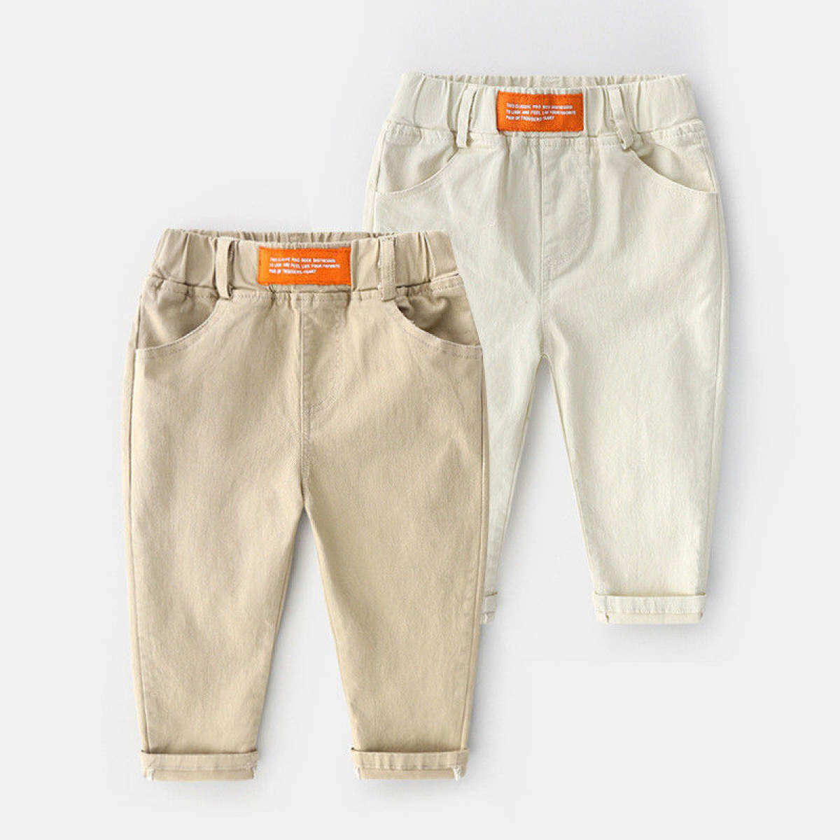 Бежевые брюки для мальчика