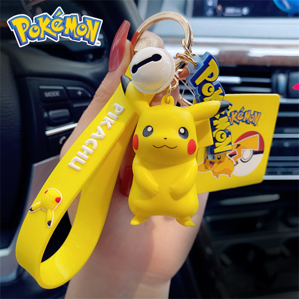 Buyit Móc Chìa Khóa Pokemon Móc Chìa Khóa Pikachu Búp Bê Có Thể Di Chuyển Móc Chìa Khóa Xe Hơi Mặt T