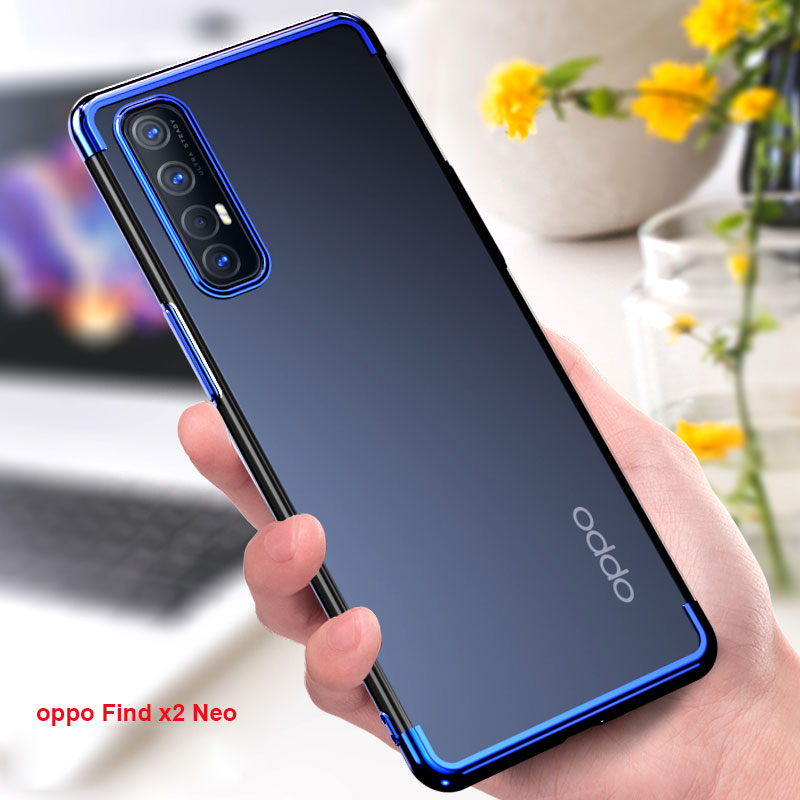 Nesaeus♤ốp mạ điện cho oppo find x2 neo ốp silicon chống sốc cho oppo find x2 neo lite pro ốp find x2 lite neo funda