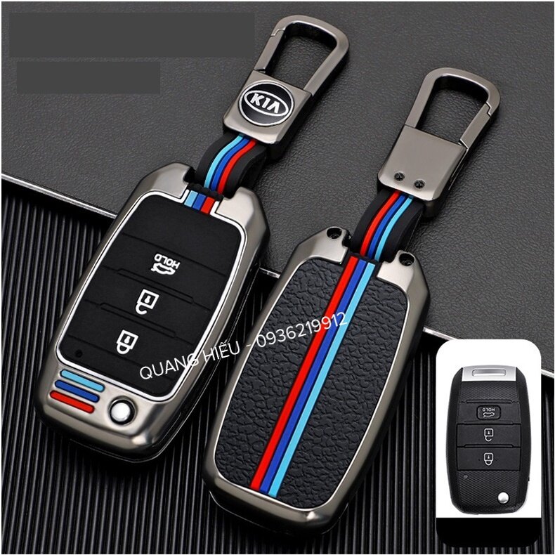 Ốp Bảo Vệ Chìa Khóa Kia Morning, K3, Rondo, Rio, Soluto, Sorento Hợp Kim Kẽm (Bản Chìa Cơ)