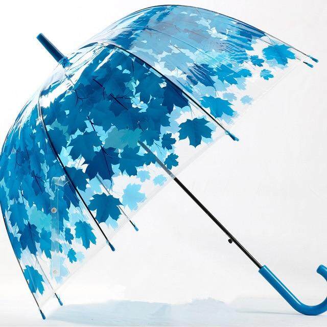 ร่มสำหรับผู้หญิง4สี Creative Parasol น่ารักสด PVC โปร่งใสเห็ด Cage Arch ร่มเด็กยาว/ร่ม Rain