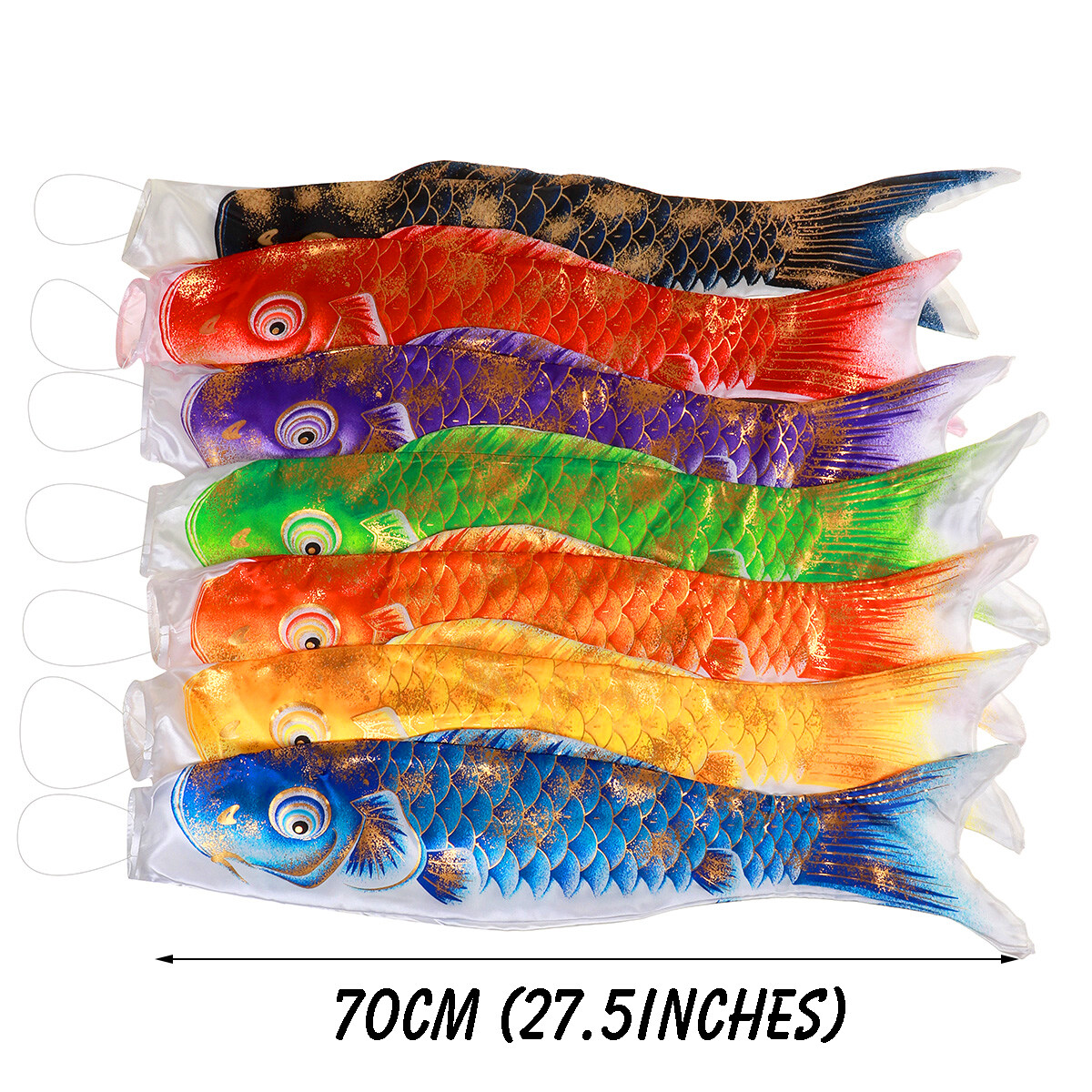 Generic 70CM Japanese Koi Fish Windsock Fish Flag Hanging Wall Car