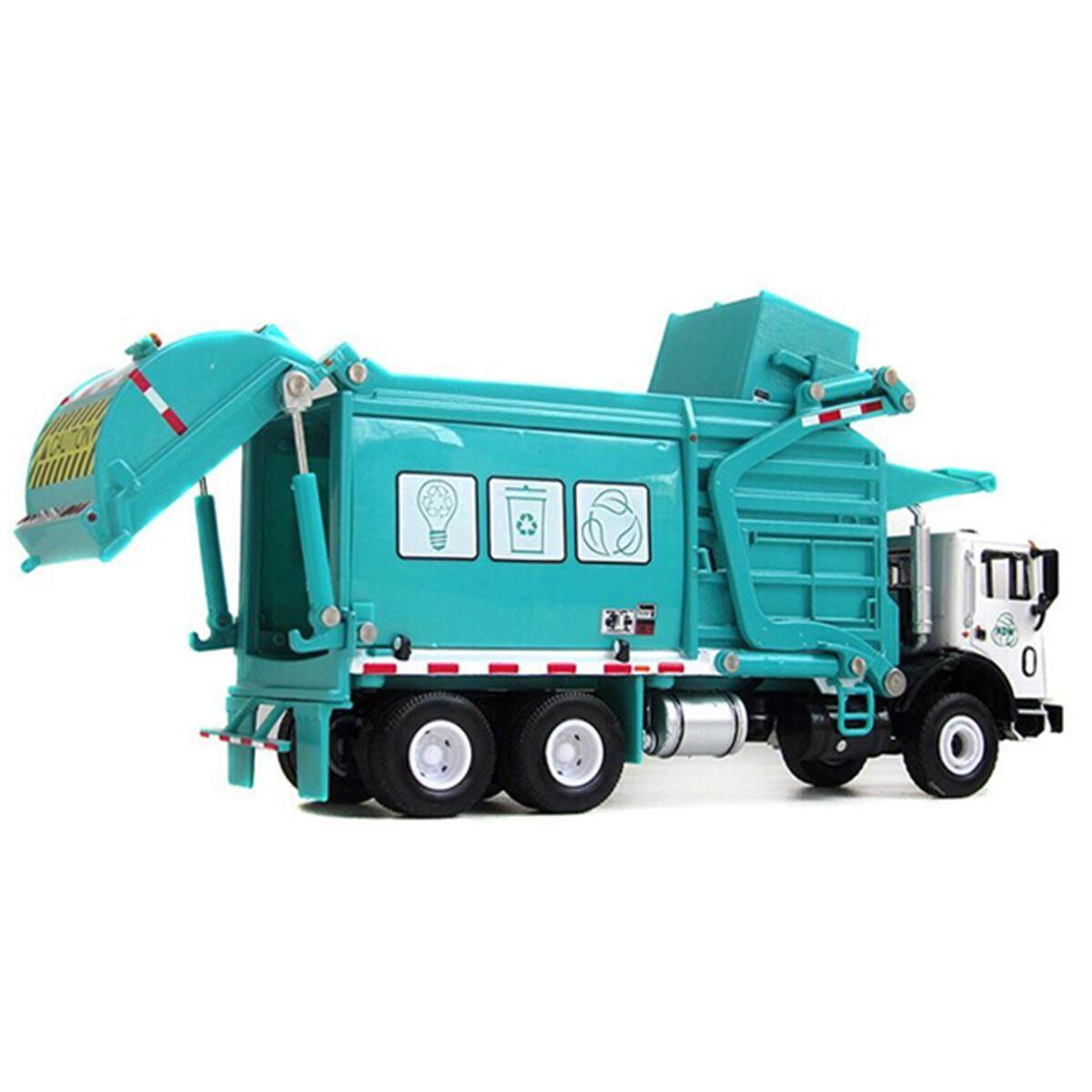 Generic 1/24 Garbage Truck Model Metal Diecast Recycling Clean Garbage