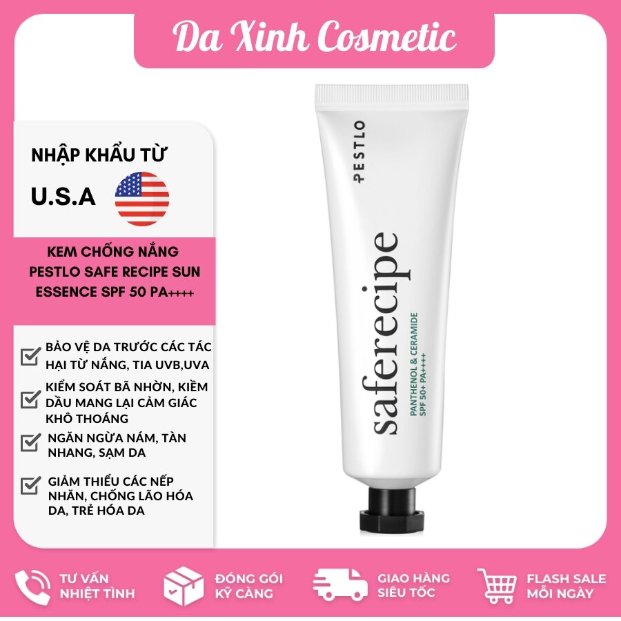 Kem Chống Nắng Pestlo Safe Recipesun Essence (50ml )