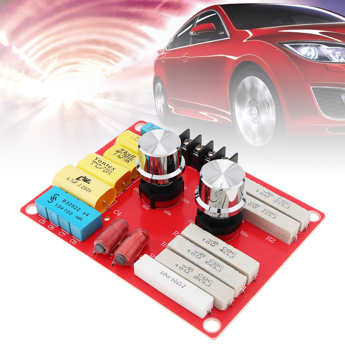 Loa Gia Đình HiFi Có Thể Điều Chỉnh Nhiều Đoạn 12V Loa Tweeter Âm Thanh Xe Hơi Bộ Chia Tần Số Điều Chỉnh Bộ Lọc Chéo