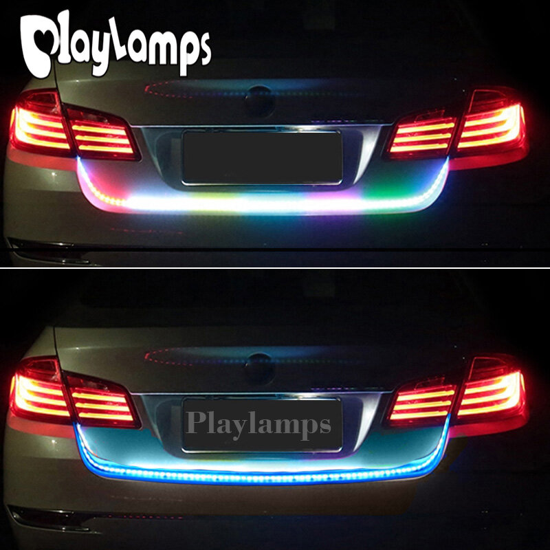 Đèn Hậu Cốp Xe Ô Tô 1.2M 12V Đèn Cảnh Báo Ngược Dòng Động Đèn Báo Rẽ Phanh Dải Đèn LED Xe Ô Tô