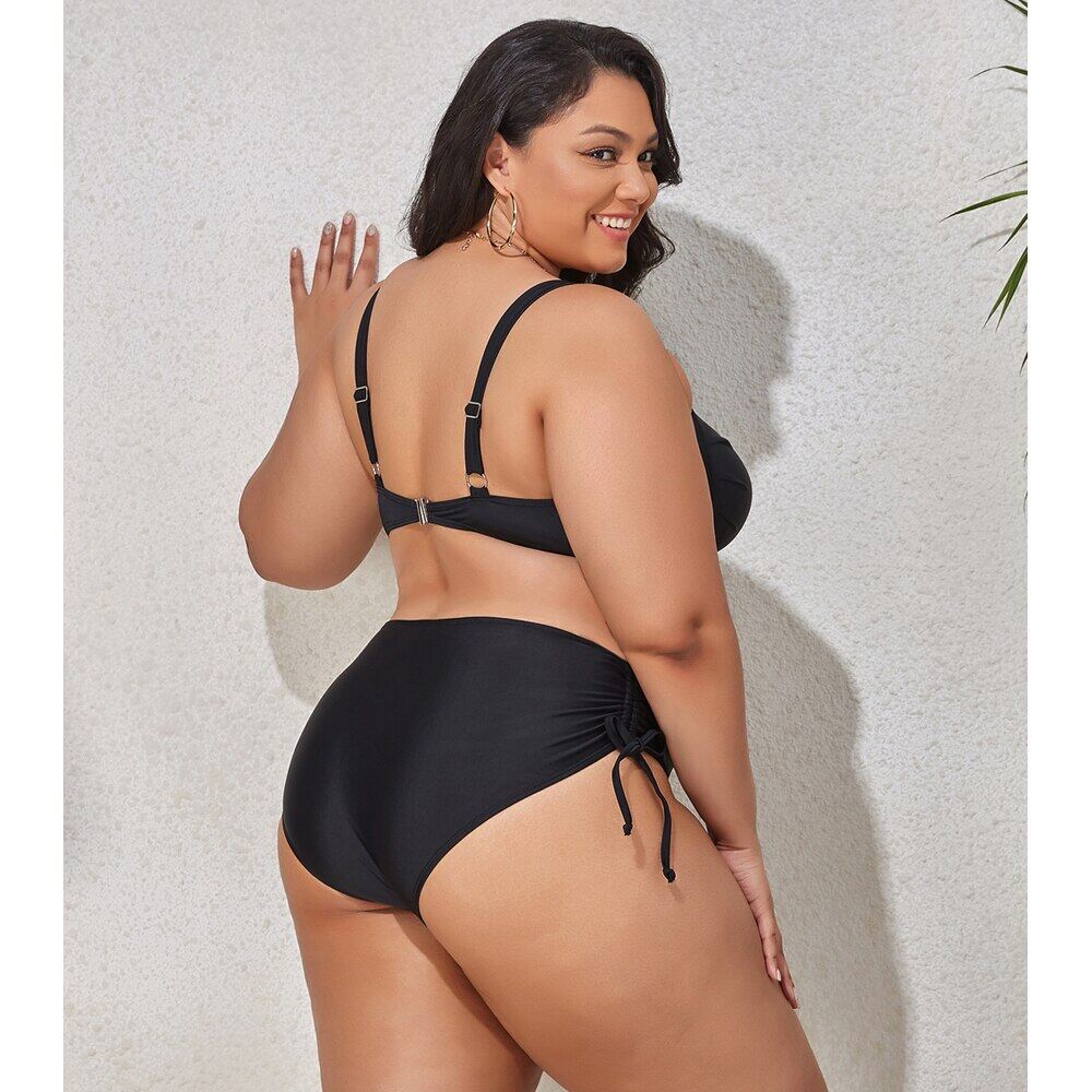 2023 Nâng Bộ Bikini Đồ bơi nữ cỡ lỡn eo cao áo tắm lớn lớn plussize đồ bơi đồ tắm biển mới