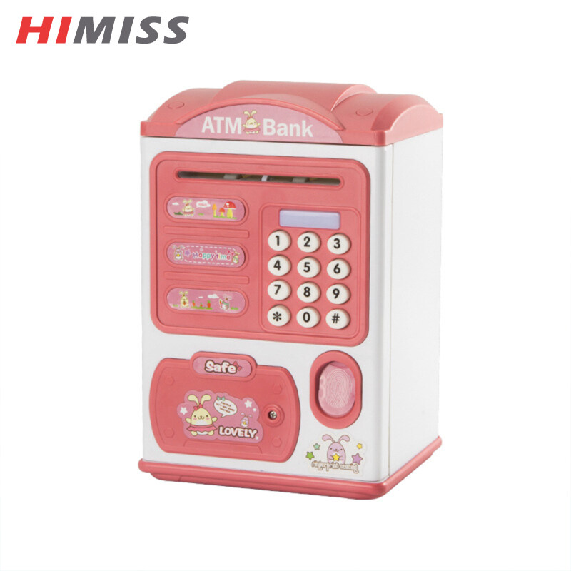 HIMISS RC Simulation Smart Atm Piggy Bank Toys Password Fingerprint Piggy