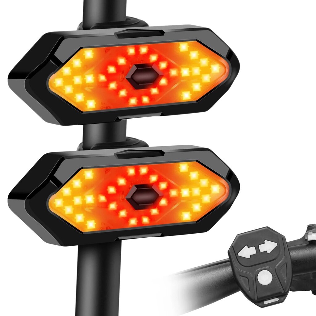 Tín hiệu rẽ xe đạp đèn báo hướng xe đạp điều khiển từ xa đèn hậu led mtb đèn hậu xe đạp sạc usb