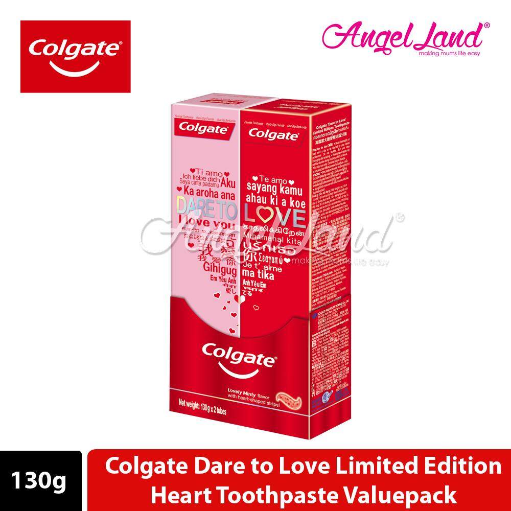 Colgate Dare to Love Limited Edition Heart Toothpaste Valuepack 130g x