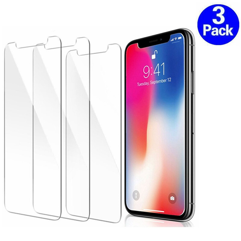 3 Cái/lốc Miếng Dán Màn Hình Kính Cường Lực 2.5D 0.3 Mm Kính Bảo Vệ Cho iPhone 11 Pro Max X XS Max XR Phim Cho iPhone 8 7 6 6 S Cộng Với Phụ Kiện