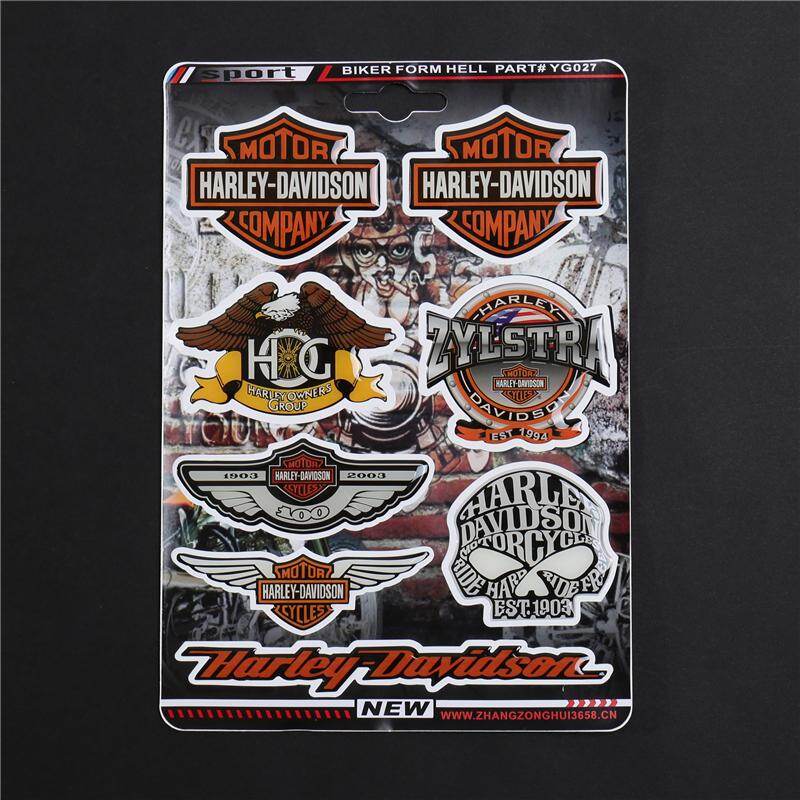 1 Bộ Đề Can Dán Gel Cao Su Nhựa 3D Cho Nhãn Dán, Harley