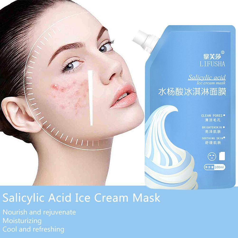 LOMG 100ML [Original] Salicylic Acid Ice Cream Mask To Reduce Acne