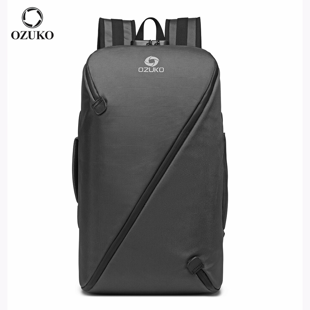 Ozuko 9234 Vintage Backpack Travel Laptop Backpack With Usb Charging Port School College Students Backpack Fits 15.6 Inch Laptop ราคา 1,253 บาท*ส่งฟรี