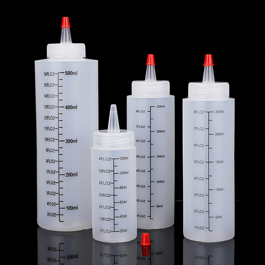 120/360/500ml nhựa quy mô mũi chai bóp được có thể ép chai với Leak-proof cho nhà bếp nước sốt salad chai bóp được