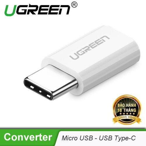 Đầu chuyển usb type c sang micro usb ugreen 30154 - hàng