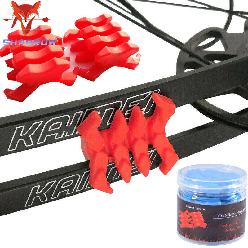 1 cặp bộ ổn định chân cung bộ giảm thanh giảm thanh bộ giảm chấn cung hợp chất cho phụ kiện bắn súng