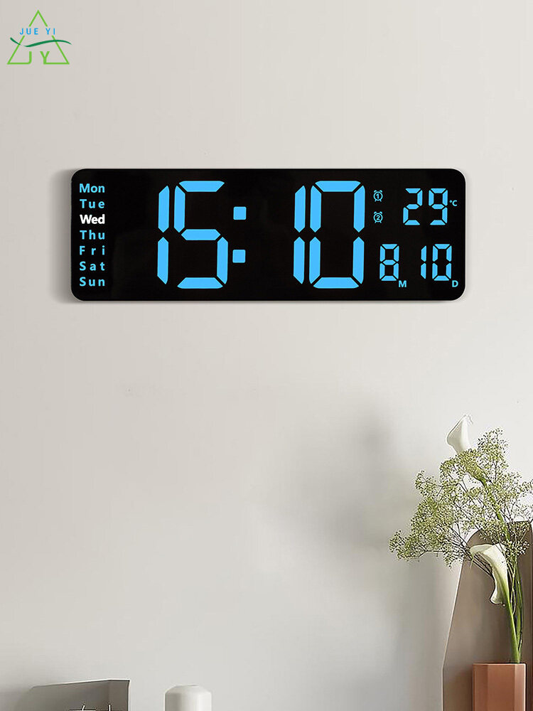 KS Large screen function display clock Nordic digital clock Simple living