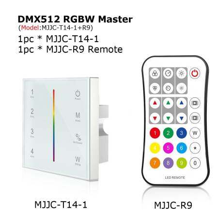 RGBW DMX Controller with Remote Control and Touch Panel