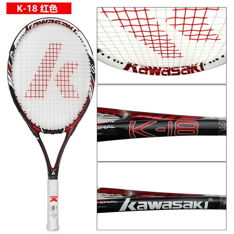 Vợt tennis l2 grip kawasaki vợt tổng hợp carbon vợt vợt tennis siêu nhẹ cho nam và nữ k-18,k-60
