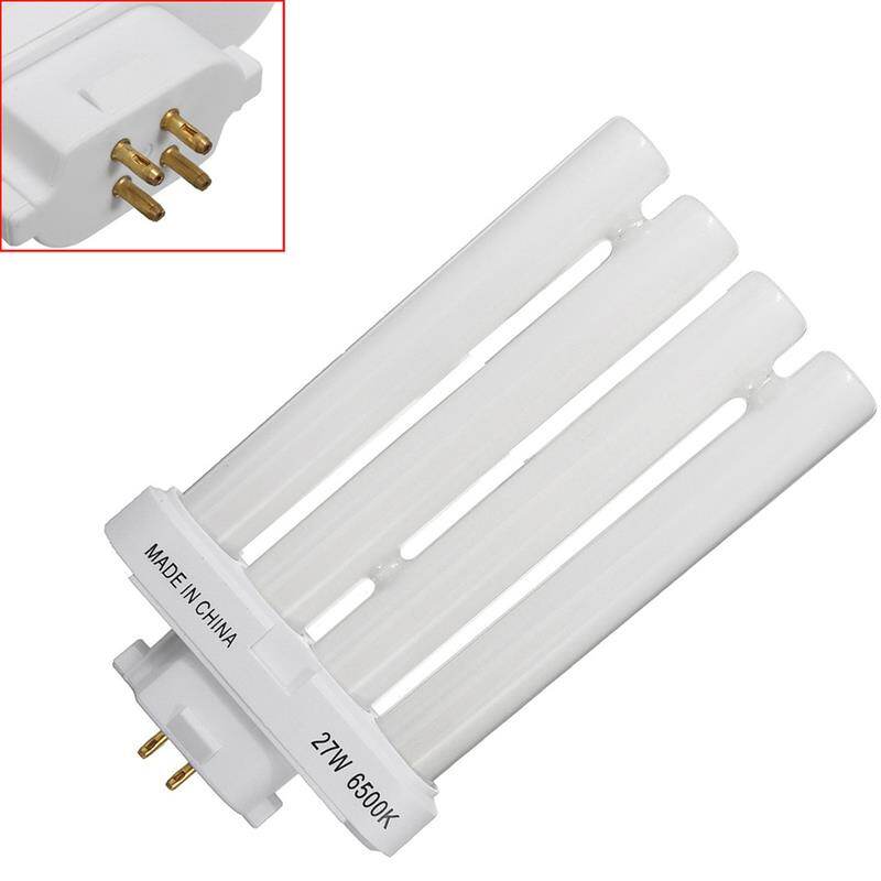 Bóng Đèn Huỳnh Quang Compact 4 Ống 4 Chân 220V 27W Bóng Đèn Sáng 4 Hàng Tiết Kiệm Năng Lượng