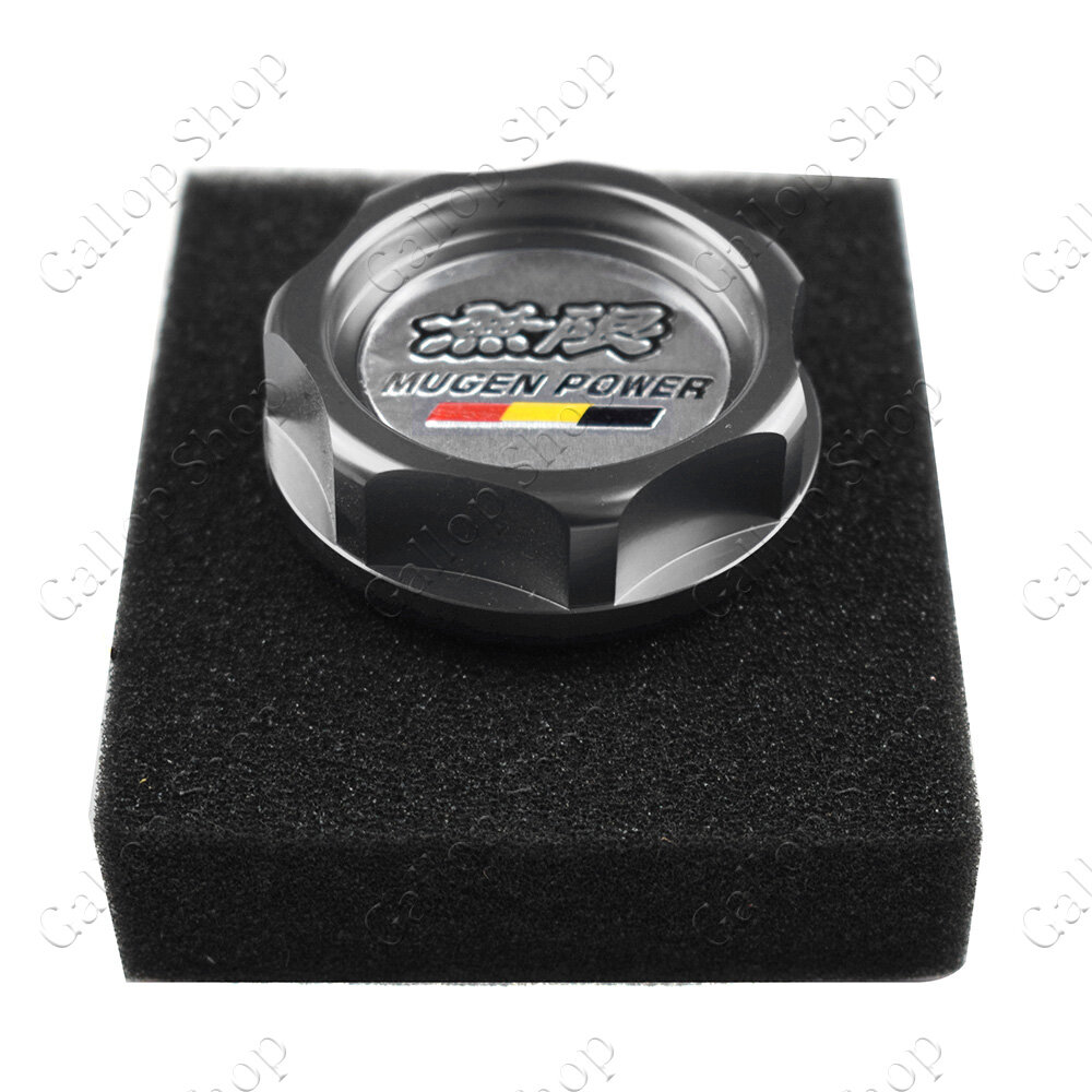 JDM Mugen Nắp Dầu Động Cơ Bằng Nhôm Nắp Bình Nạp Nhiên Liệu Cho Honda Civic Acura (Gery)
