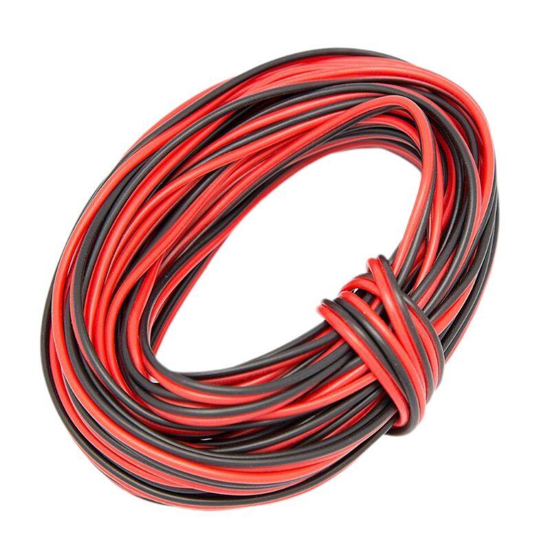 ✪ dây cáp điện awg đo 10m 18/20/22, dây led nối dài pvc cách điện đồng mạ thiếc 2pin