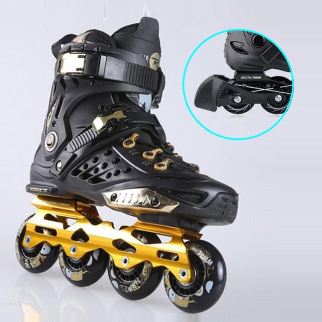 JKเดิมโรเซียS6สเก็ตอินไลน์Professional Slalomสเก็ตล้อฟรีผู้ใหญ่รองเท้าโรลเลอร์สเก็ตGood SEBA Patines P1