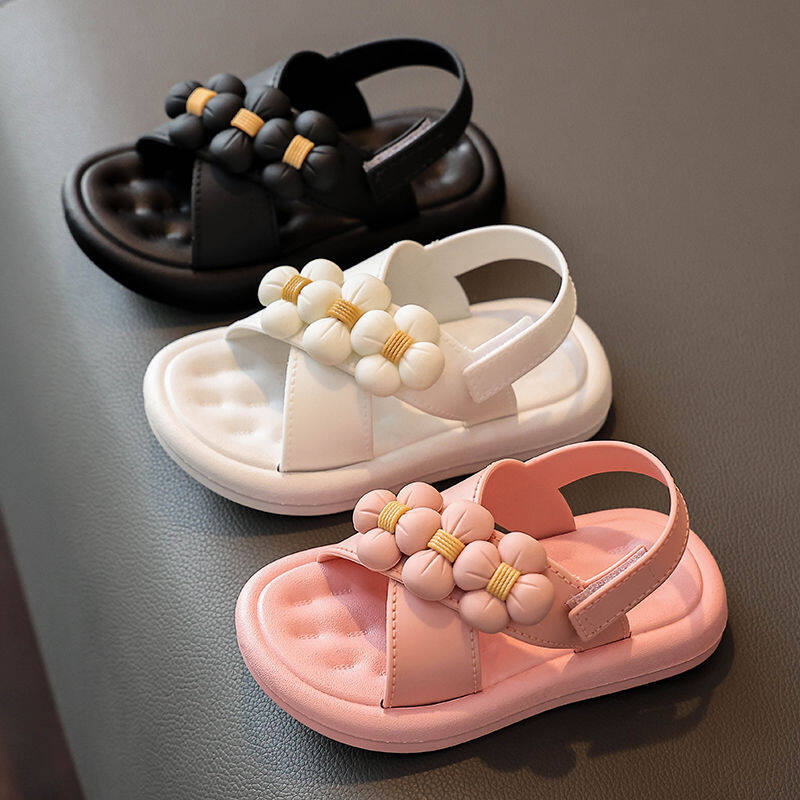 New Children's Sandals Girls' Princess Anti-skid Soft Bottom Children's Outer Wear Beach Shoes for Children Aged Two To Nine Years