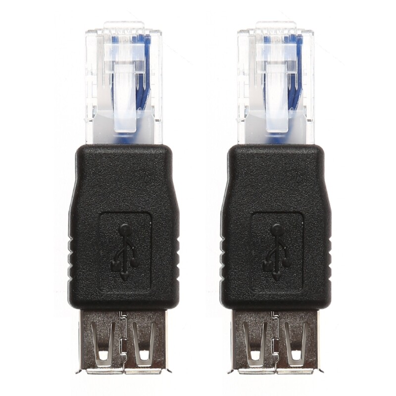 2 Chiếc Bộ Chuyển Đổi Đầu Nối USB Loại A Đầu Cái Sang Ethernet Internet